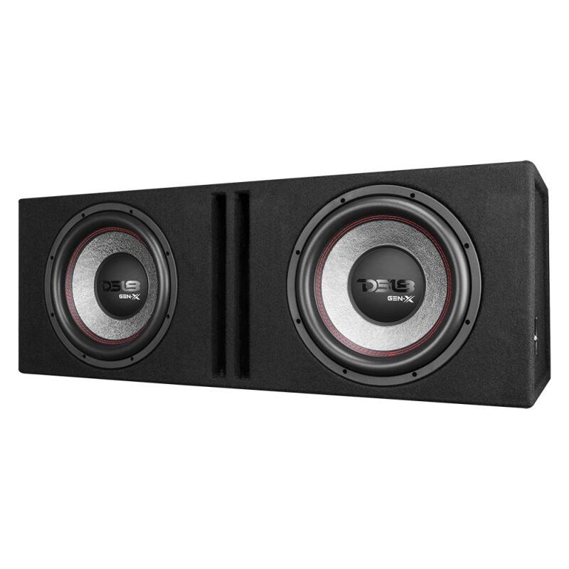 DS18 Dual 12in Loaded 900 Watts RMS 2x GEN-X124D Ported Enclosure Speakers Included