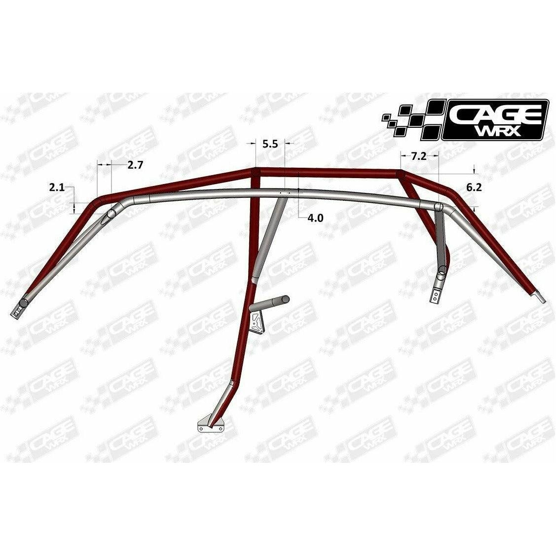 Polaris RZR 4 (2014-2018) Raw Unassembled Super Shorty Cage Kit