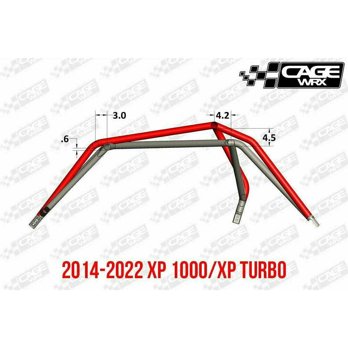 Polaris RZR (2019-2023) Raw Assembled Baja Spec Cage with Roof