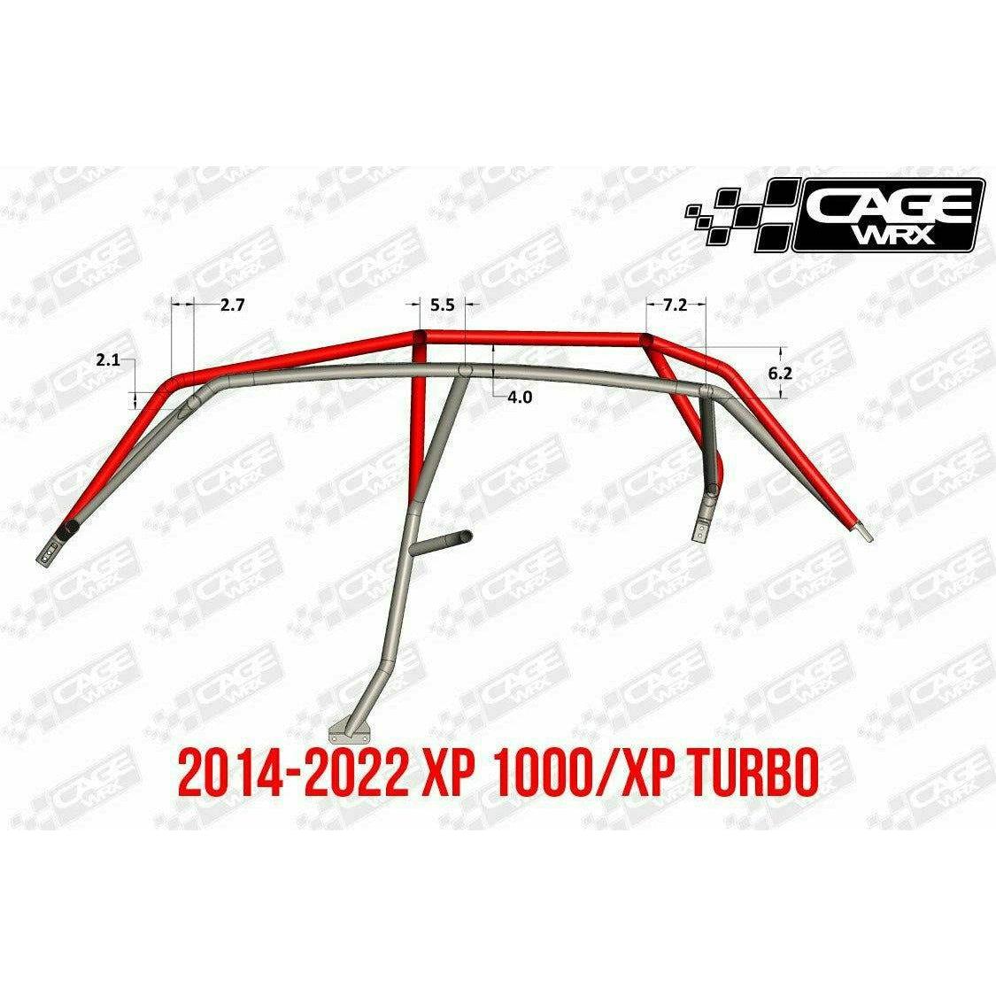 Polaris RZR 4 (2019-2023) Raw Assembled Super Shorty Cage with Roof