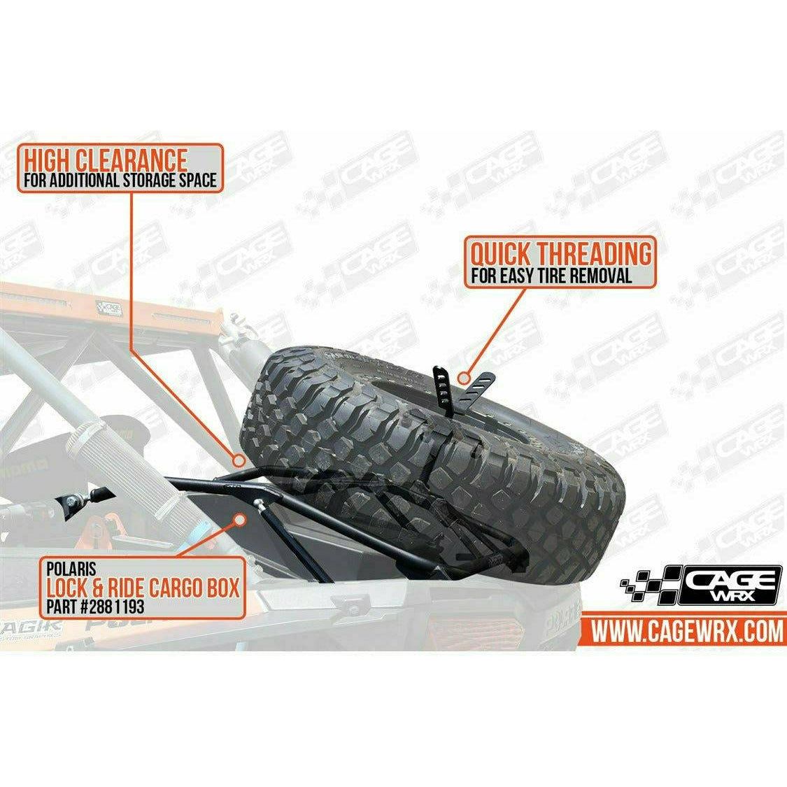 Polaris RZR Spare Tire Carrier (High)