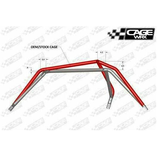 Polaris RZR (2014-2018) Raw Assembled Baja Spec Cage with Roof