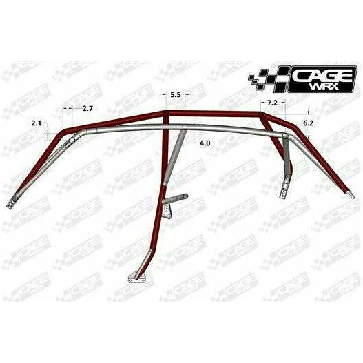 Polaris RZR 4 (2014-2018) Raw Assembled Super Shorty Cage with Roof