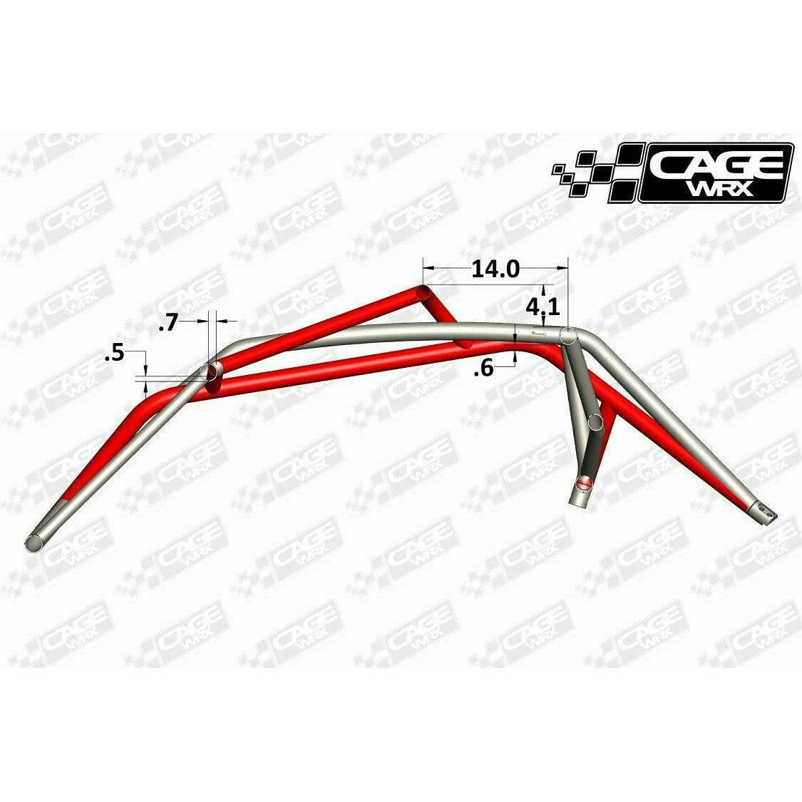 Yamaha YXZ 1000R Raw Assembled Super Shorty Cage with Roof