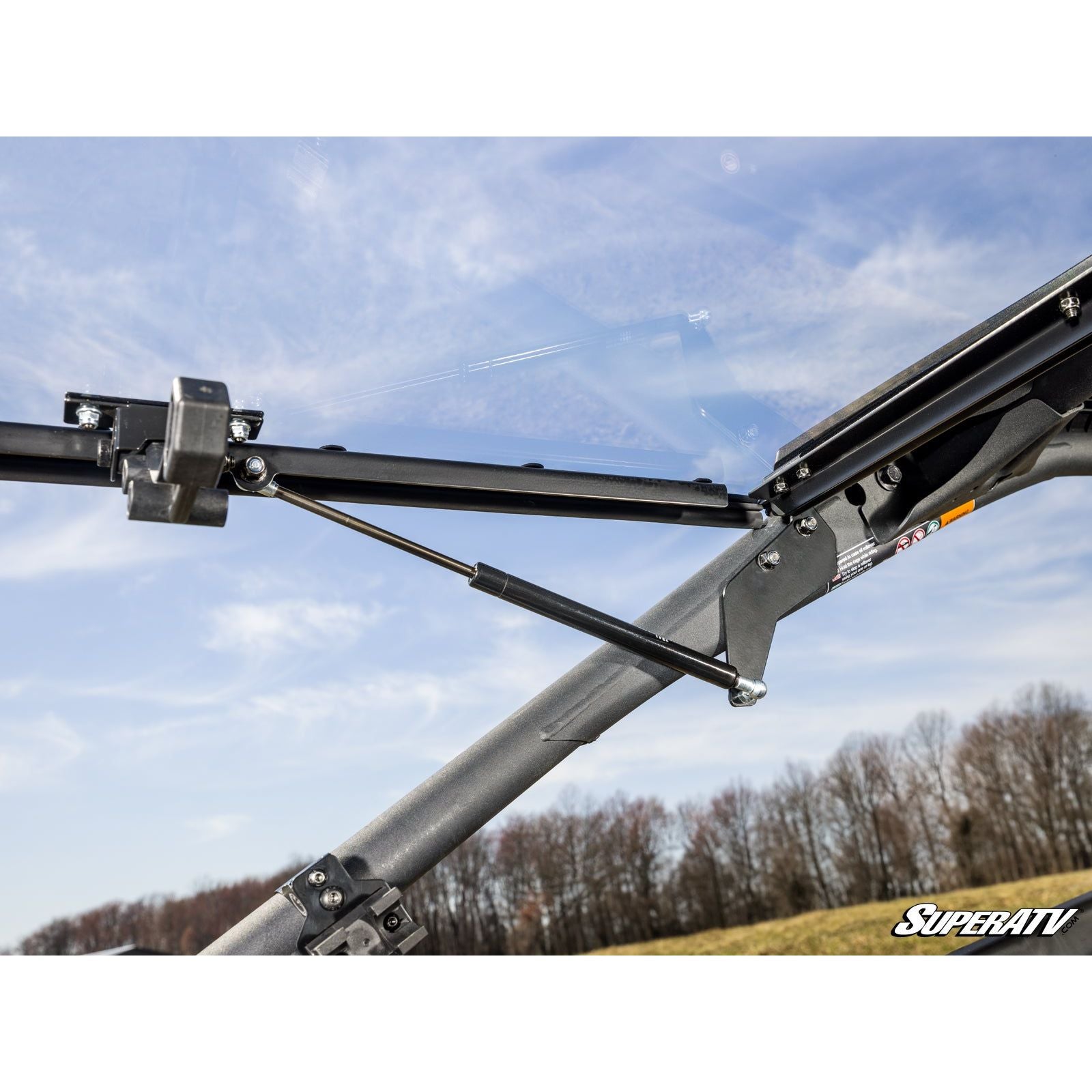 Can Am Maverick R Scratch Resistant Flip Windshield