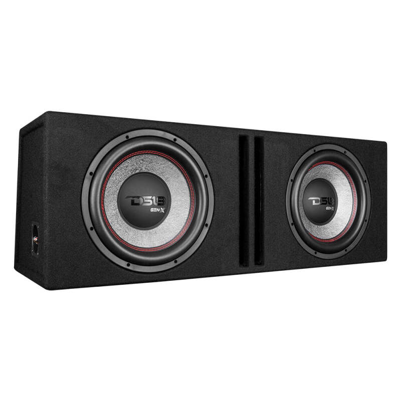 DS18 Dual 12in Loaded 900 Watts RMS 2x GEN-X124D Ported Enclosure Speakers Included