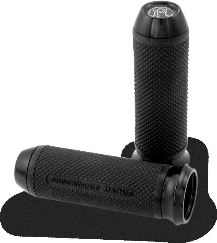 Performance Machine Handle Grip Set - Elite TBW - Black Ano