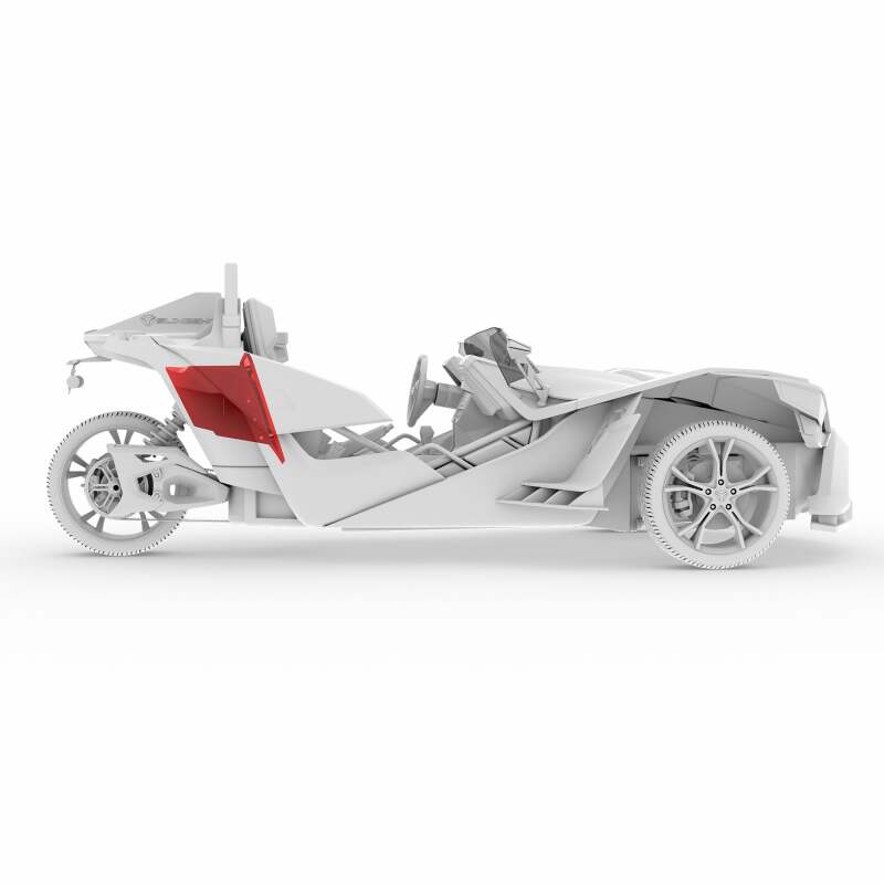 DS18 2015+ Polaris Slingshot Loaded Rear Subwoofer & Enclosure w/ NXL-10SUB/BK Included