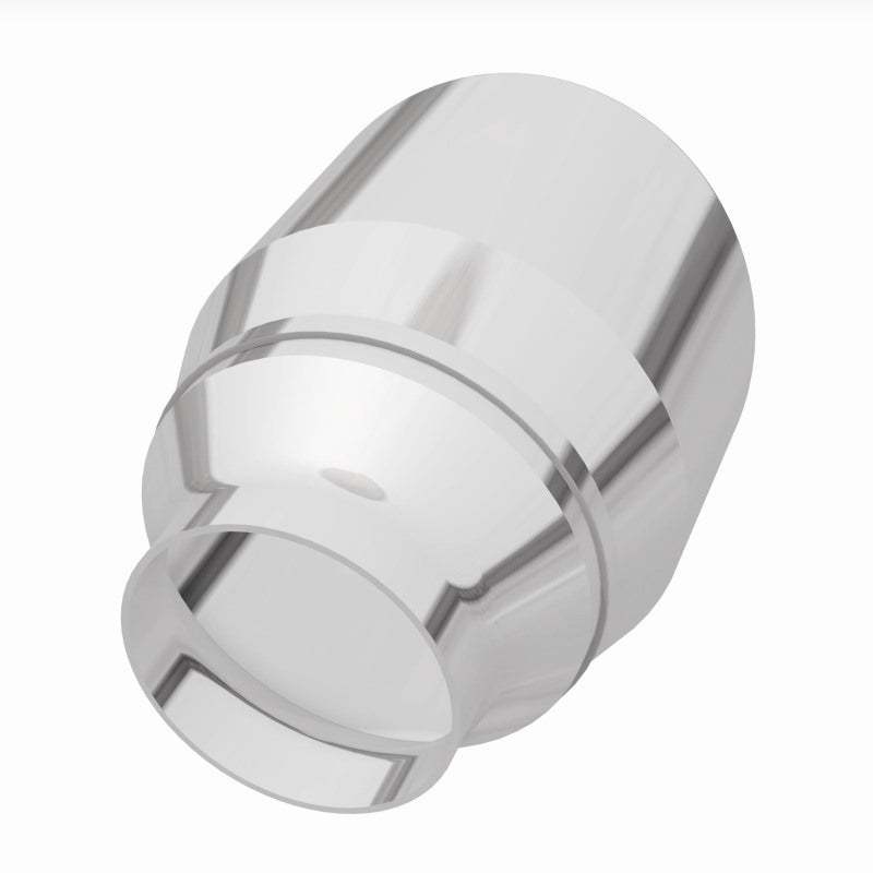 MagnaFlow Tip Stainless Double Wall Round Single Outlet Polished 4.5in DIA 2.5in Inlet 5.75in Length