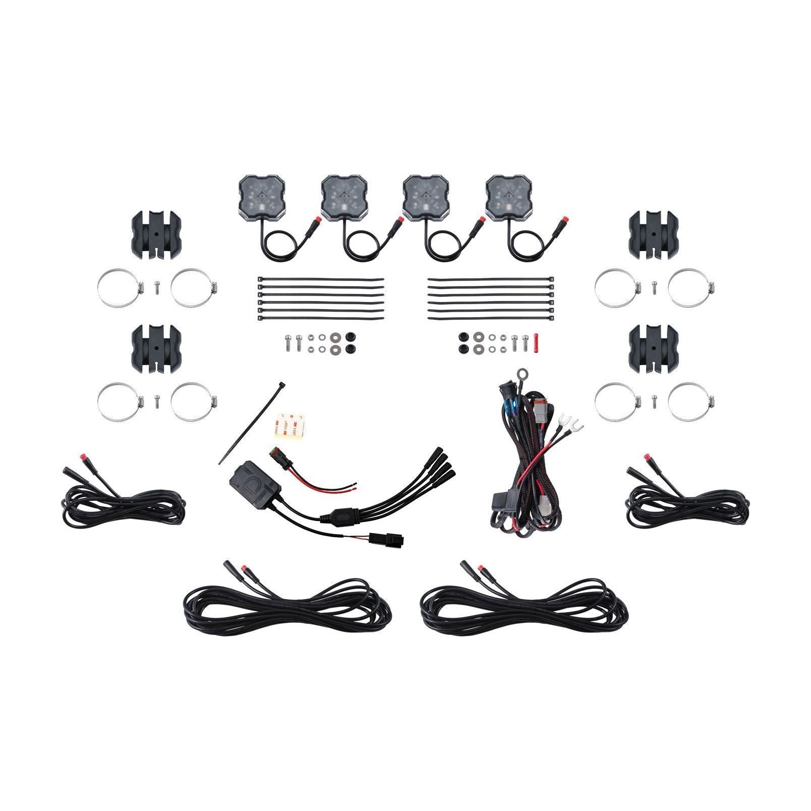 Stage Series Universal Rock Light SXS Installer Kit (4-Pack)