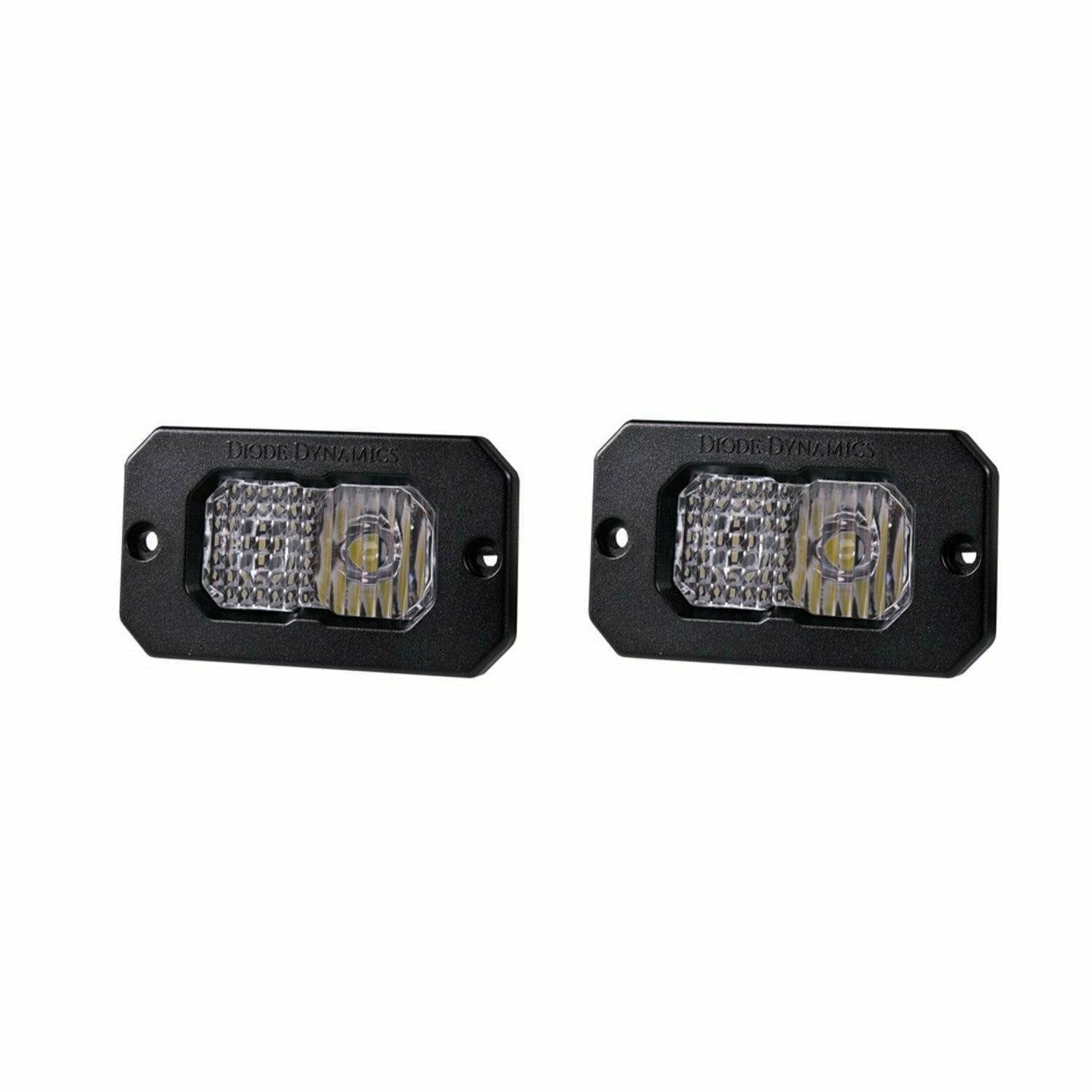 Stage Series 2" White Sport Flush Mount LED Pods (Pair)