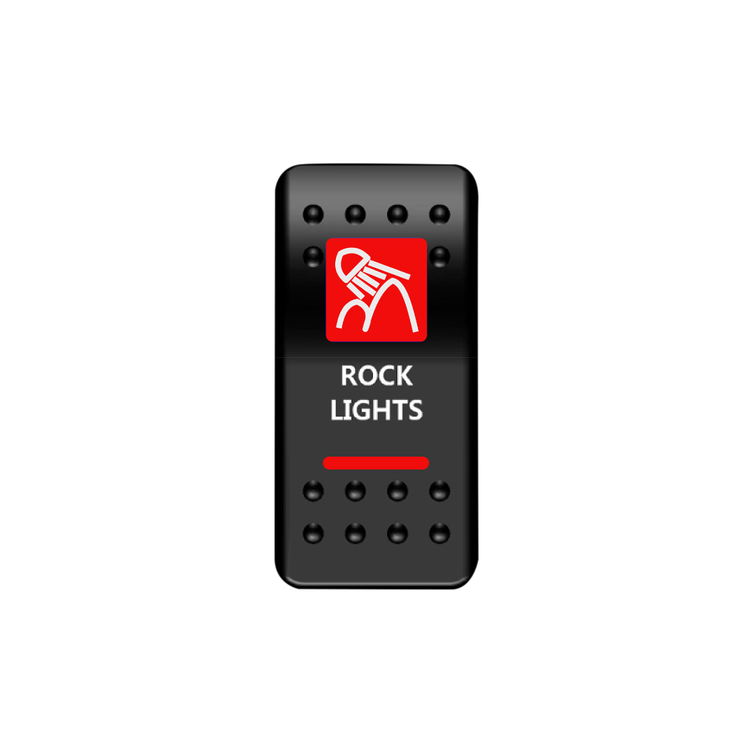 Rock Lights Rocker Switch (Red)