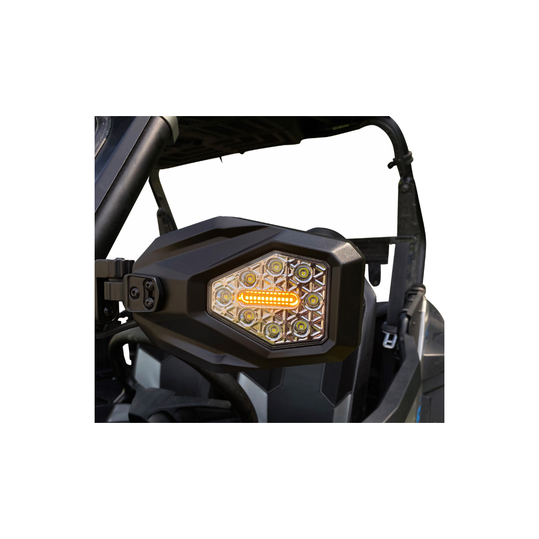 UTV Lighted Side View Mirrors