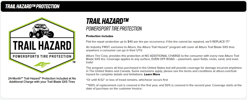 Atturo Trail Blade BOSS SxS Tire - 30X10R14 74N