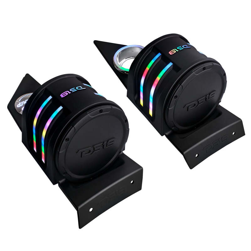 DS18 2015+ Polaris Slingshot Headrest Enclosure Fits 4 x 6.5in Speakers (Not Included)