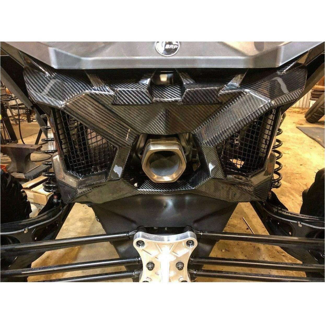 Can Am X3 Carbon Fiber Exhaust Surround / Rear Shroud