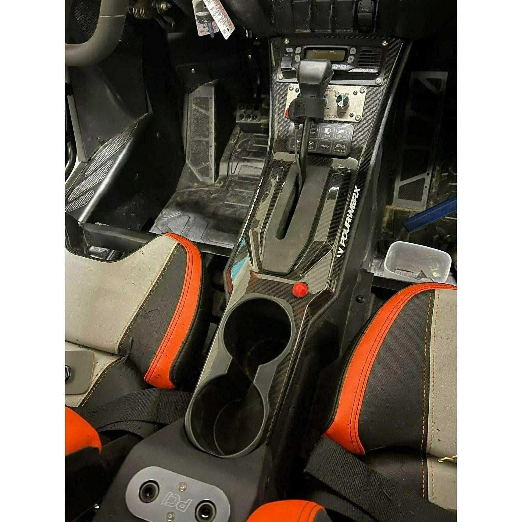 Polaris RZR Pro / Turbo R Carbon Fiber Front Center Console (Full)