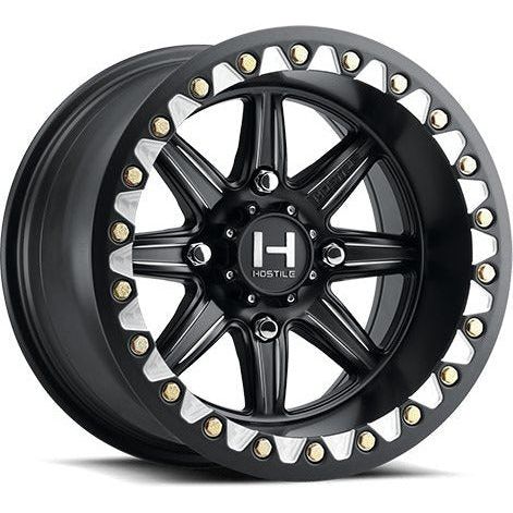 H309 Alpha UTV Beadlock Wheel (Satin Black Milled)