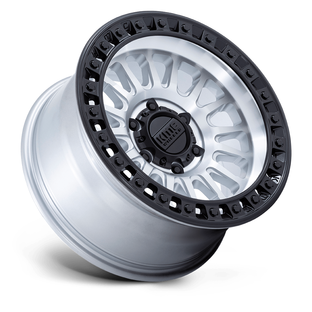 KMC KM552 MACHINED W/ MATTE BLACK LIP IMS Wheel