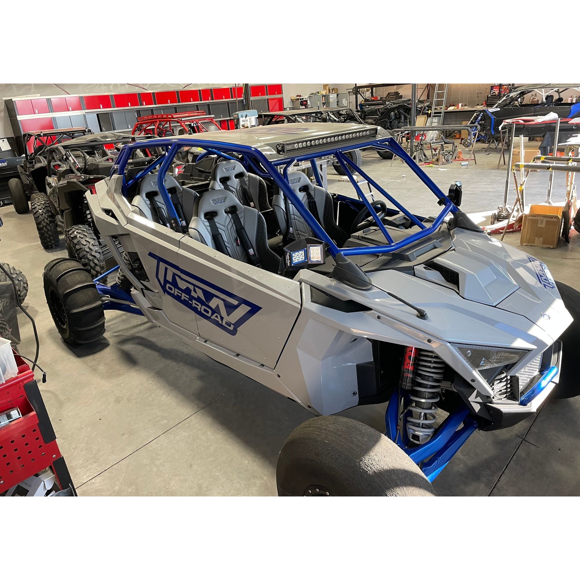 Polaris RZR Pro R 4 Raw Dominator Roll Cage with Roof
