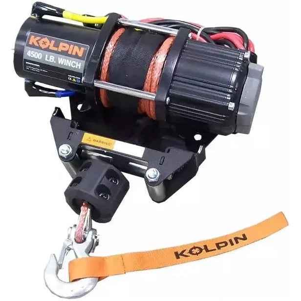 Kawasaki Mule Pro FX / FXT Quick Mount Winch 4500 lb Synthetic Rope