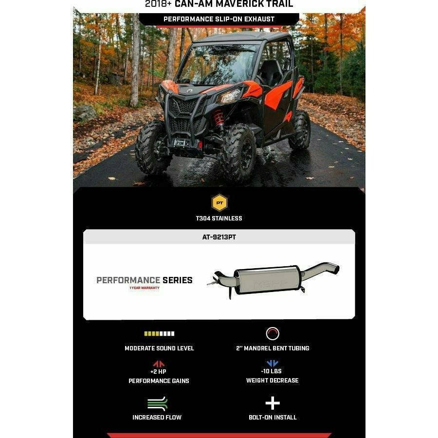 Can Am Maverick Sport Performance Series Slip On Exhaust
