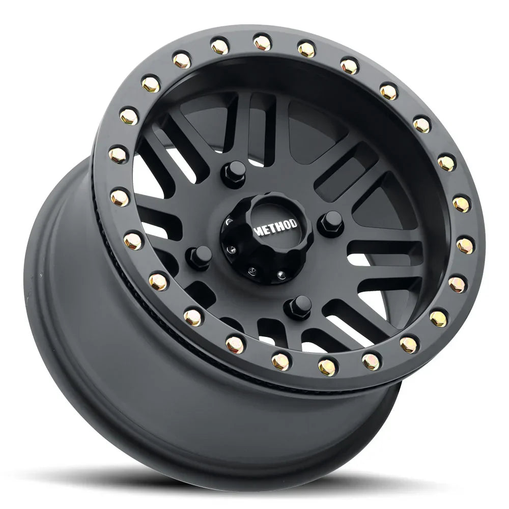 Set 0f 4 406 Beadlock Wheel 15x10 4/156 (Matte Black)