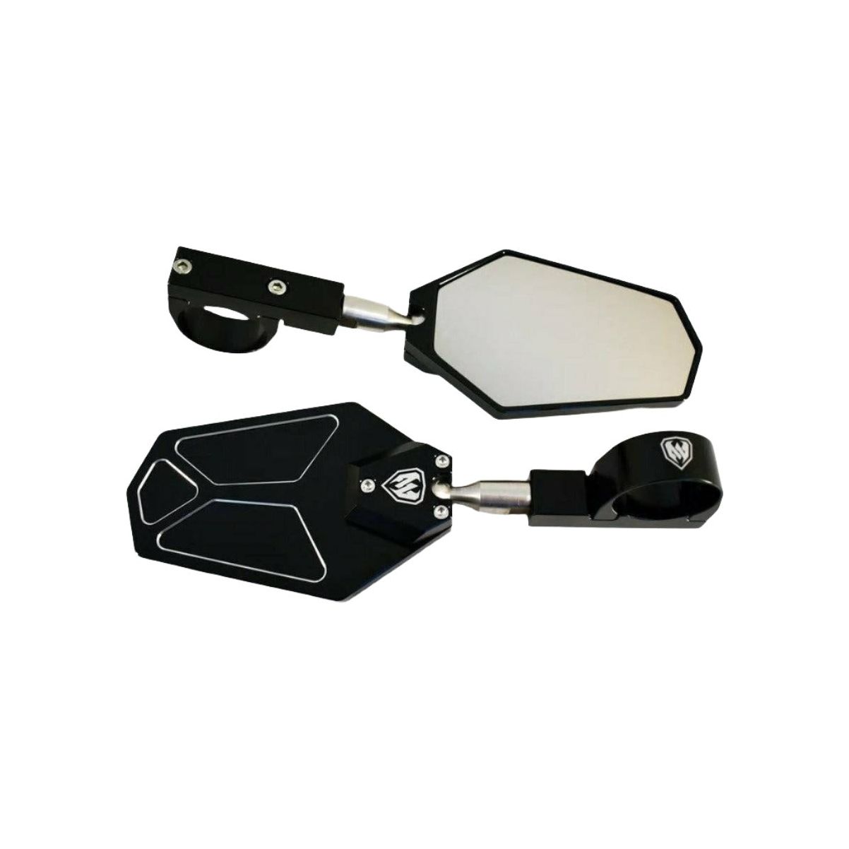 Billet Convex Mirrors Fits 1.75"- 2" (SET of 2)