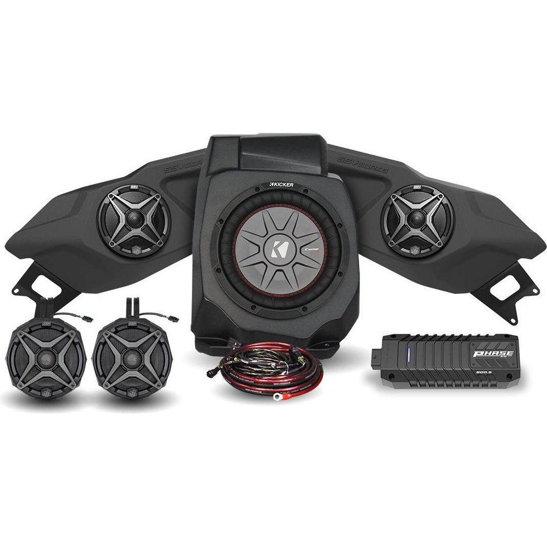 Polaris RZR Pro / Turbo R Ride Command A-Spec 5 Speaker Plug-&-Play System