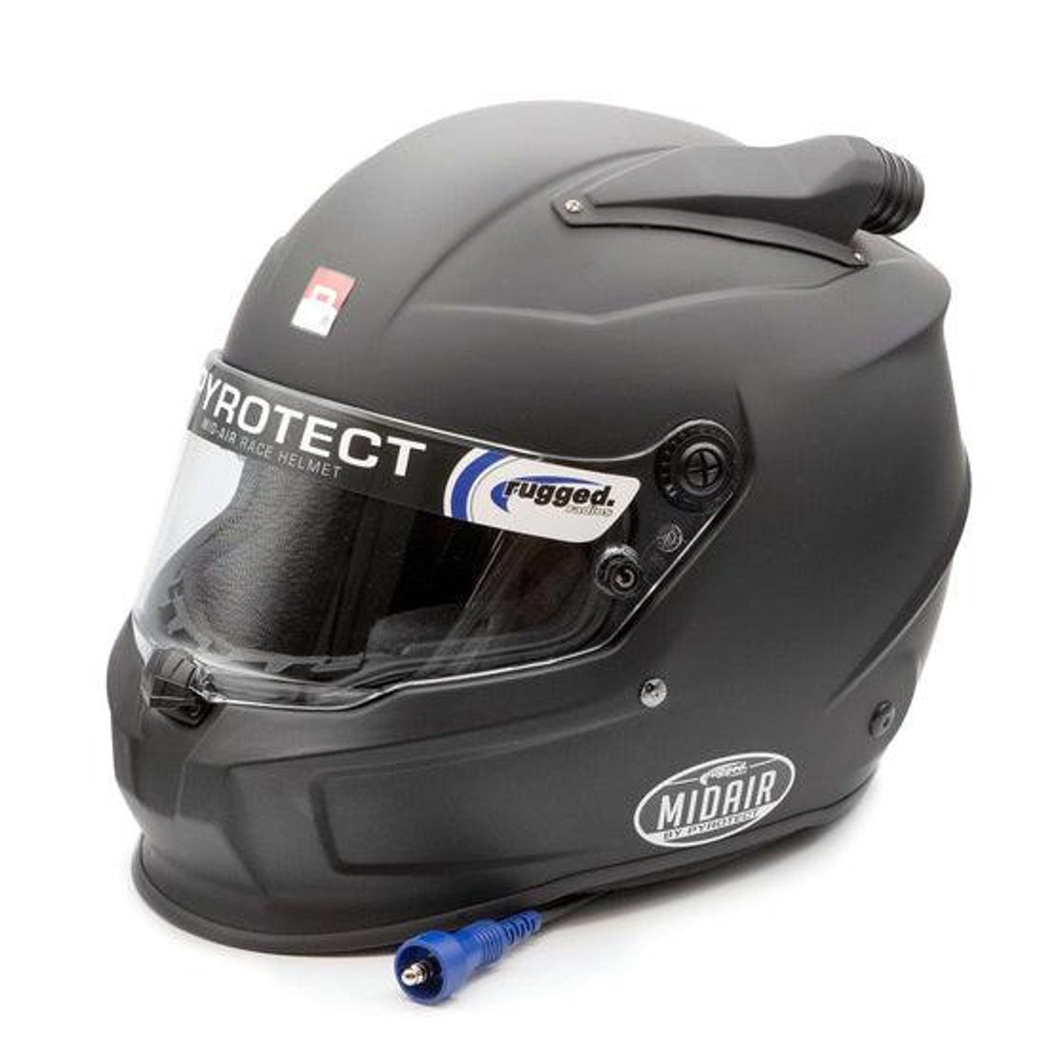 Rugged Radios Pyrotect MIDAIR Race Offroad Wired Helmet