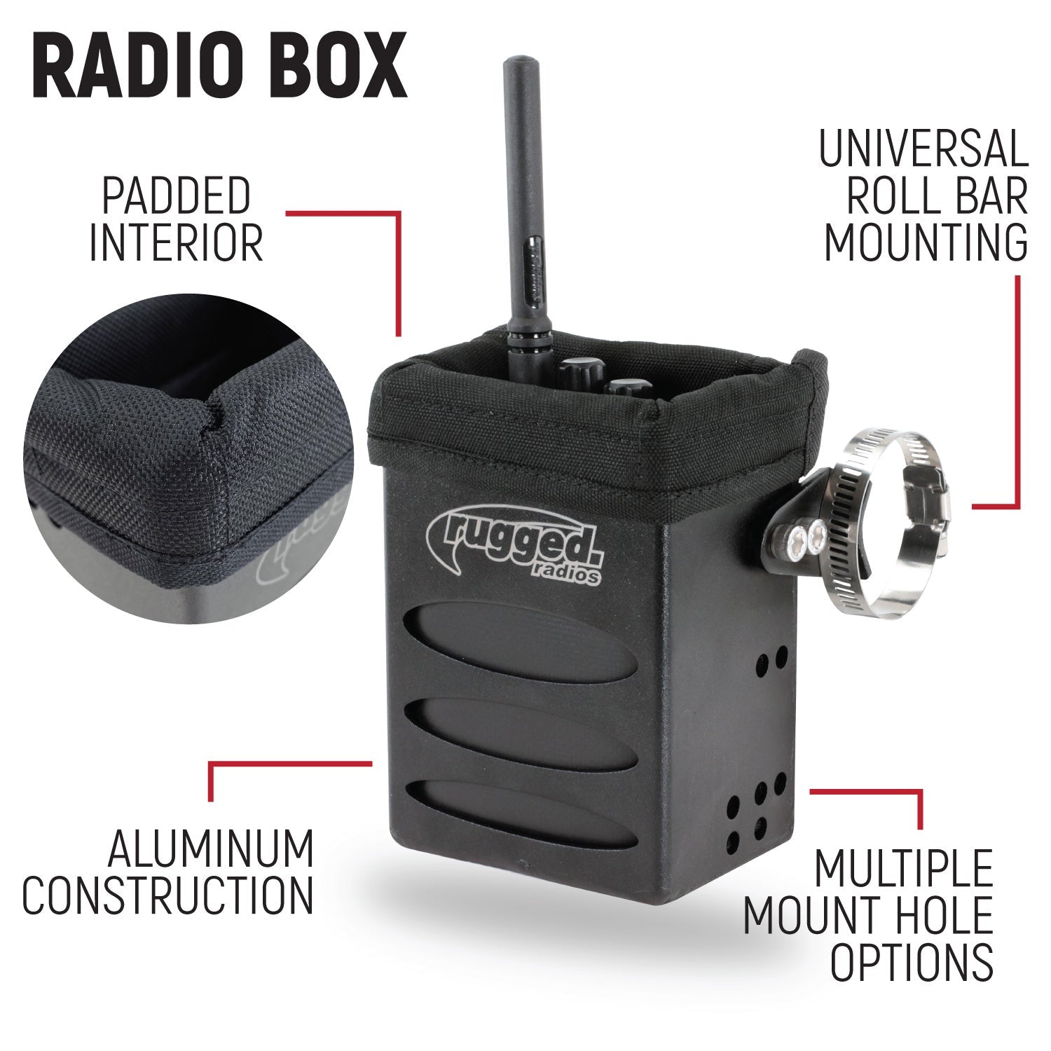 RUGGED Wired Driver Only Communication Kit with R1 Radio