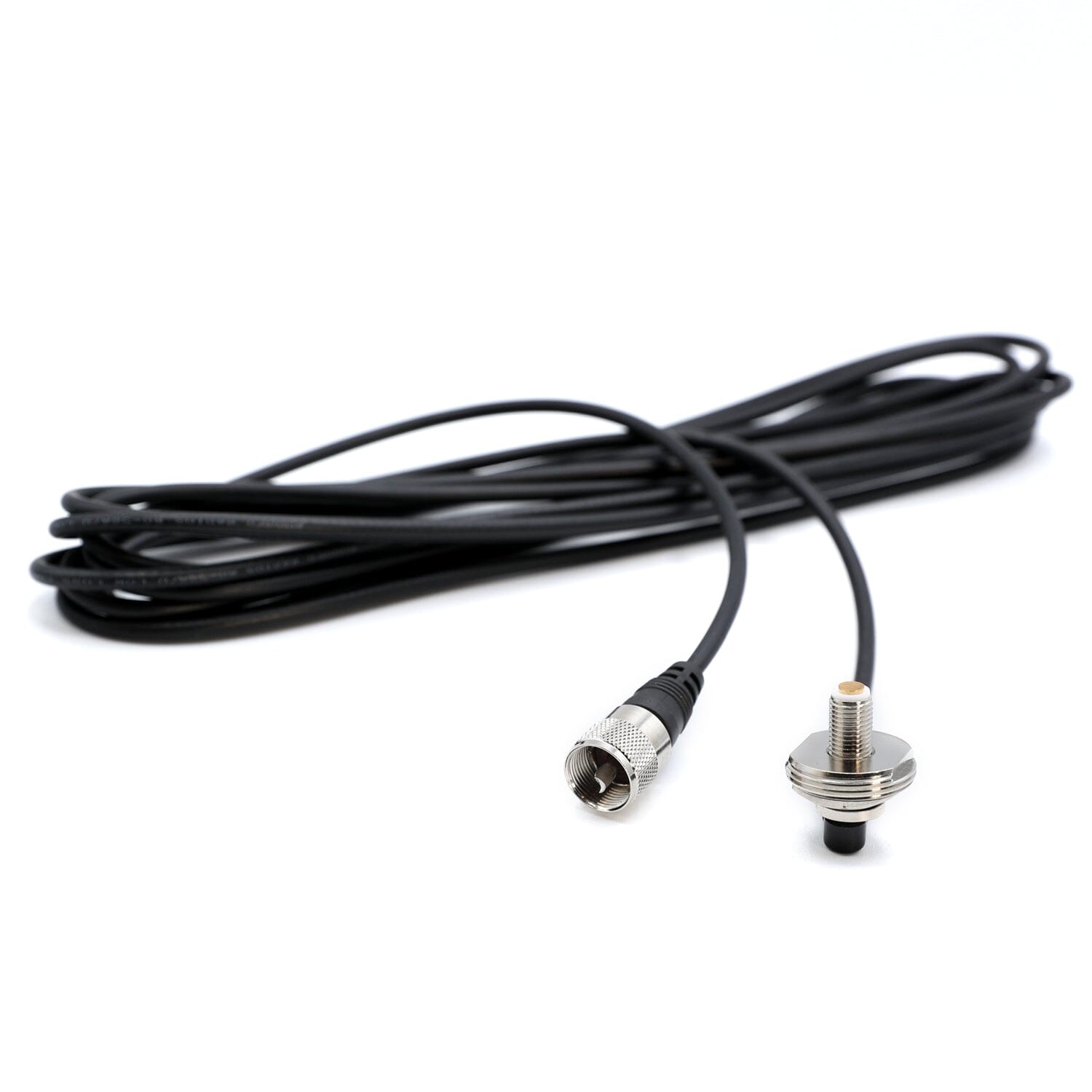 17 Ft Antenna Coax Cable with 3/8 NMO (TM) Thick Mount