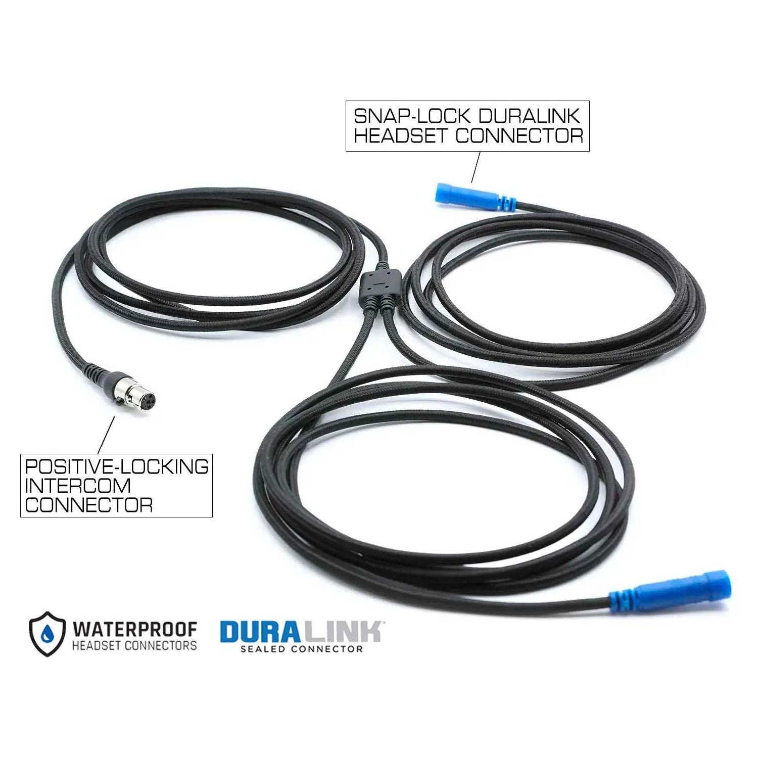 2 Person Super Sport 364 Communication Intercom System with Helmet Kits