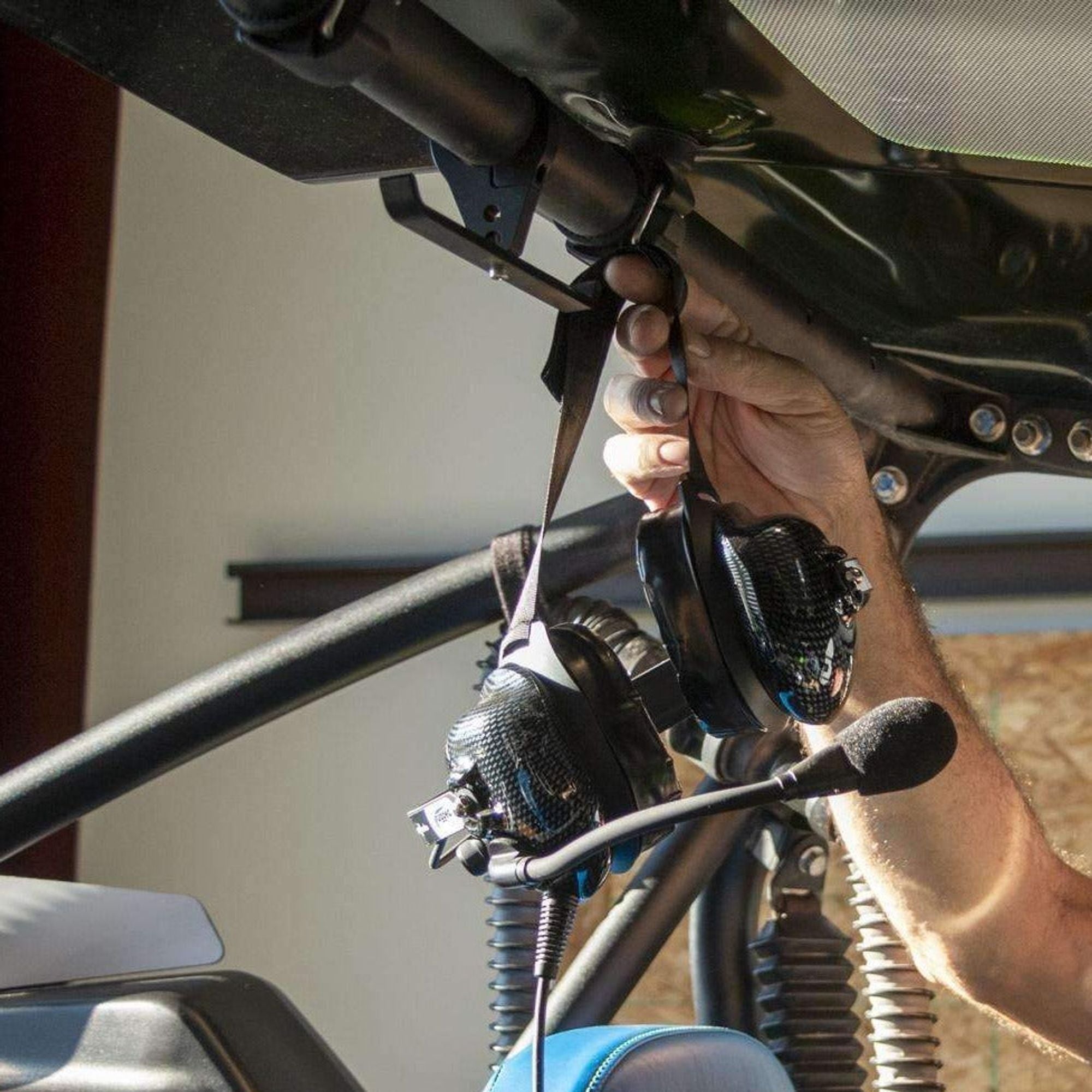 Dual Headset Hanger with Bar Mount