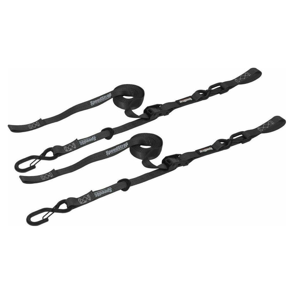 1"x10' Cam-Lock Tie Down with Snap S Hooks and Soft-Tie (2 Pack) (GARAGE SALE)