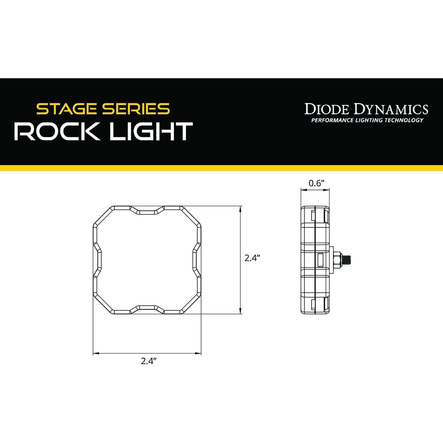Stage Series Universal Rock Light SXS Installer Kit (4-Pack)