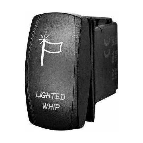 Lighted Whip Rocker Switch