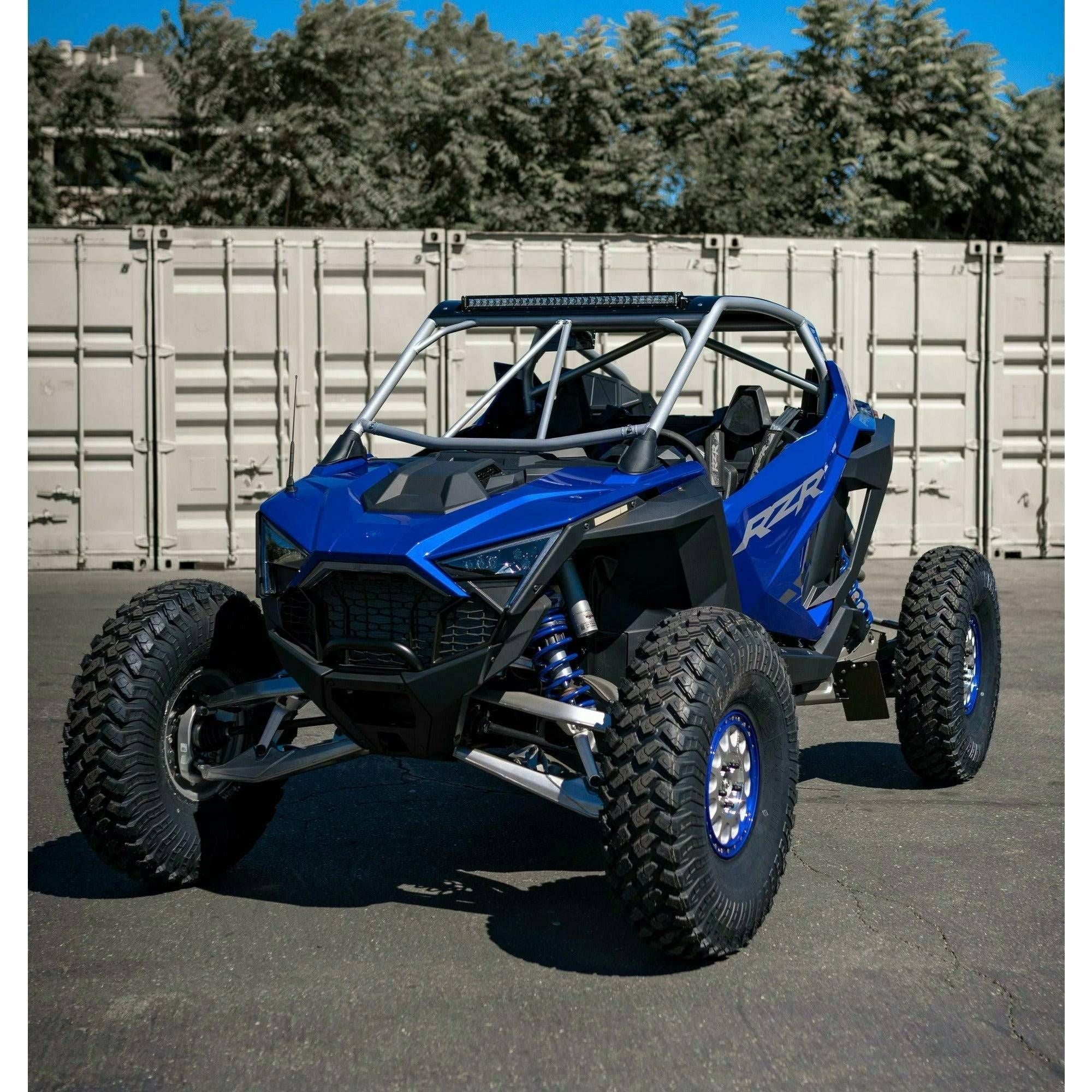 Polaris RZR Turbo R Raw Roll Cage with Roof
