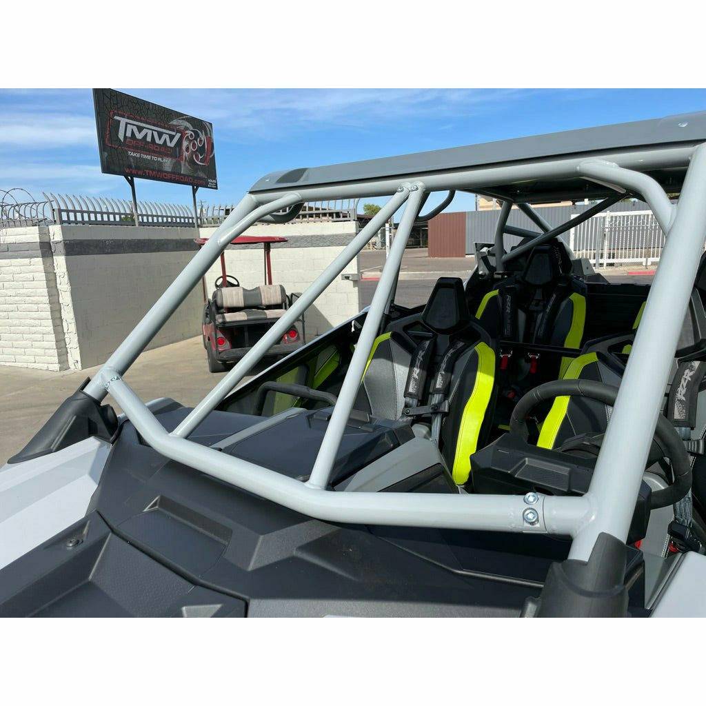 Polaris RZR Turbo R 4 Raw Roll Cage with Roof