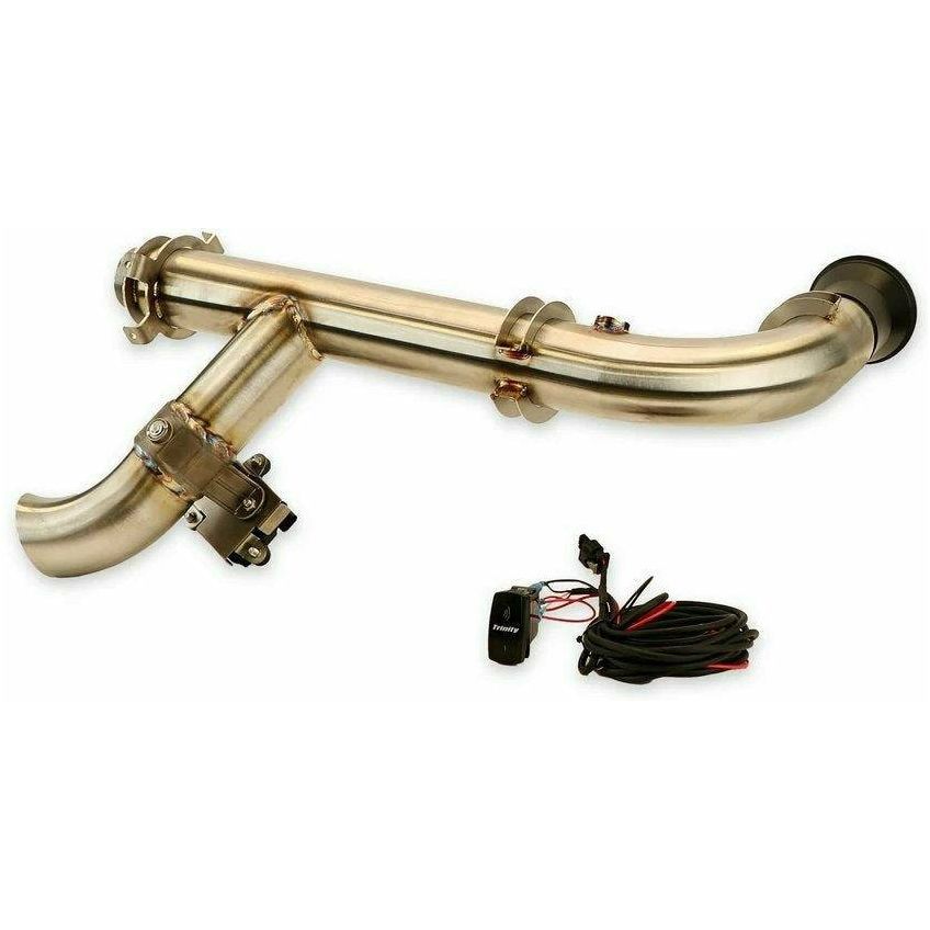 Can Am X3 Side Dump Header Pipe with Electric Cutout