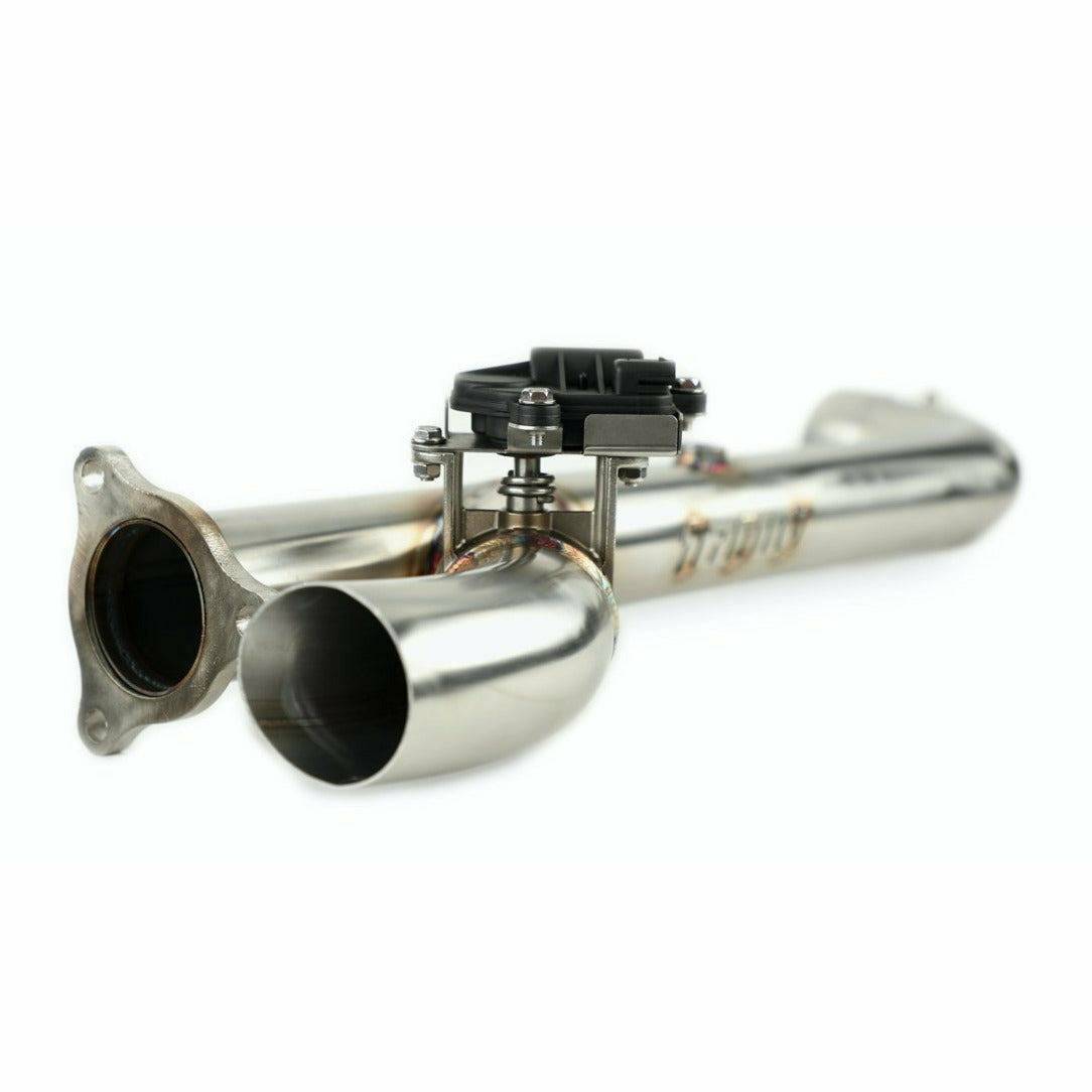 Polaris RZR Turbo Side Piece Header Pipe with Electronic Cutout