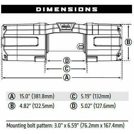 AXON 45-S Synthetic Rope Winch (GARAGE SALE)
