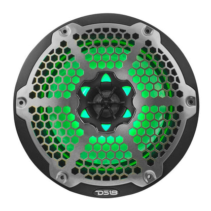 DS18 NXL-M Series Speaker w/ RGB LED Lights 8in 2-Way 125 Watts RMS 4 ohm Black