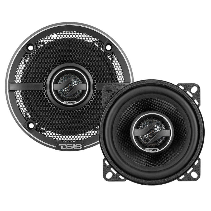 DS18 4in 50 Watts RMS 4 ohm 2-Way Coaxial Speaker w/ Kevlar Cones