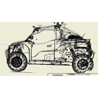 Kawasaki KRX (2-Seater) RivTab DIY (Weld Yourself) Roll Cage Kit
