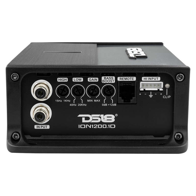 DS18 1-Channel Amp 1200/1ohm 800/2ohm 400/4ohm Watts RMS Class D