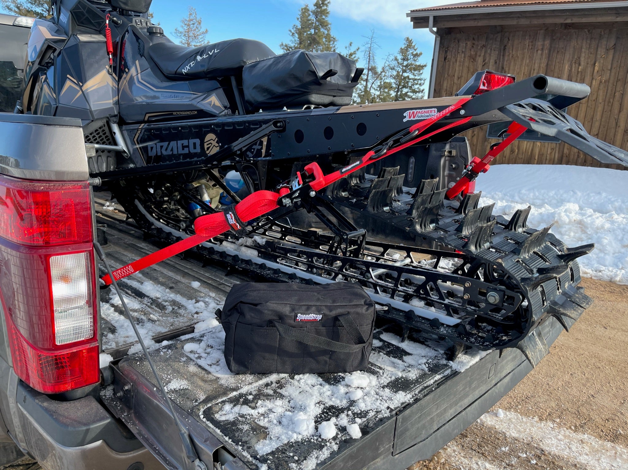 Heavy Duty Motorcycle/ATV Tie-Down Kit - Red - SpeedStrap