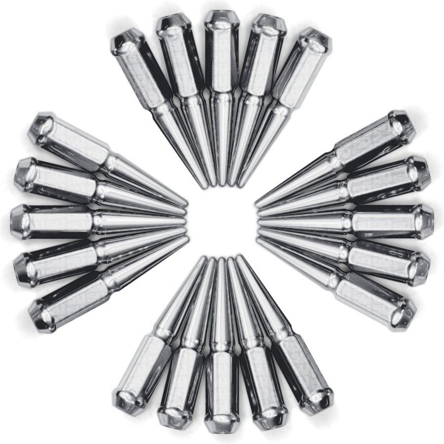 12 x 1.25mm Extended Spike Lug Nuts (60 Degree Taper Seat)