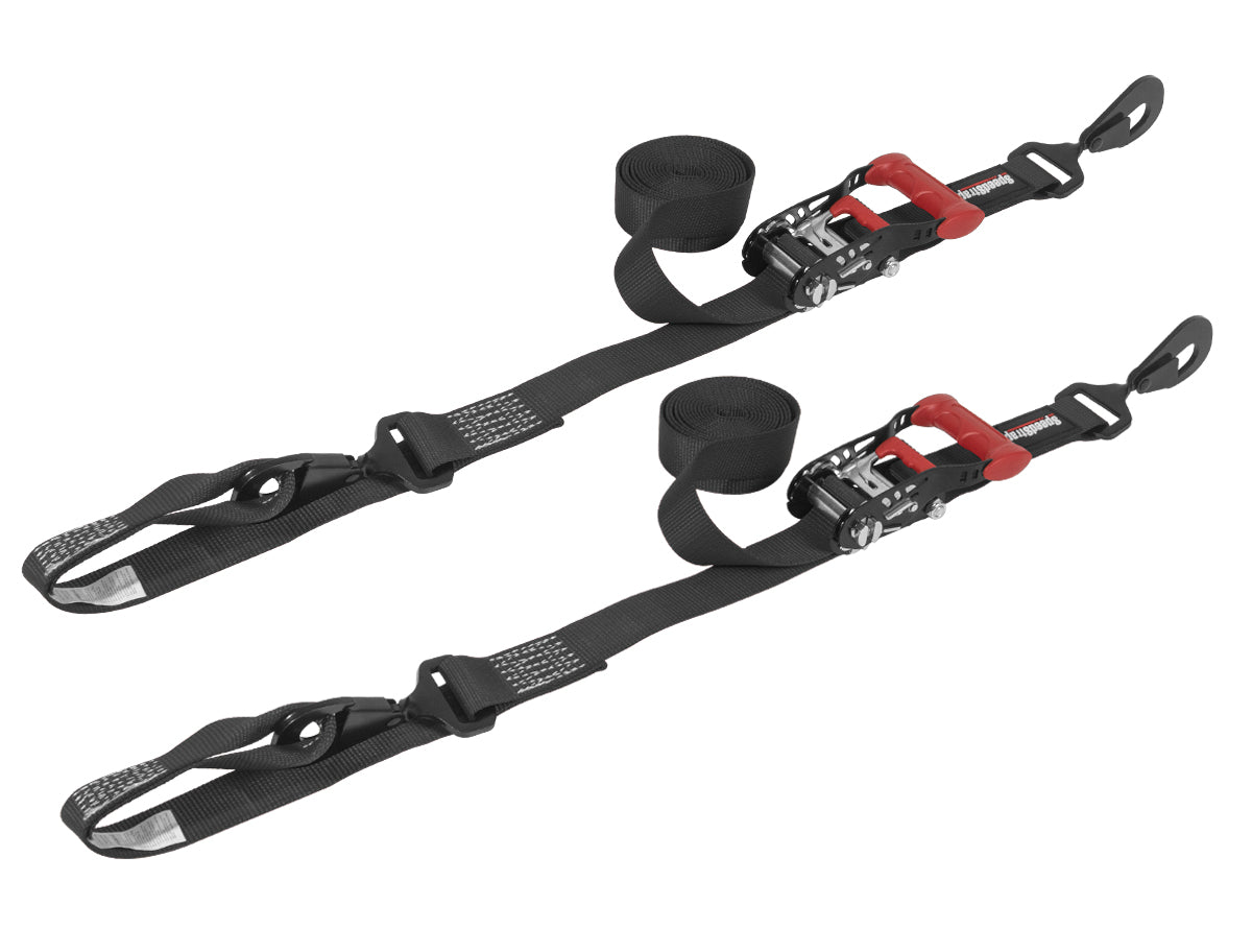 1.5" x 10' Ratchet Tie-Down w/ Soft-Tie (2 Pack) - SpeedStrap