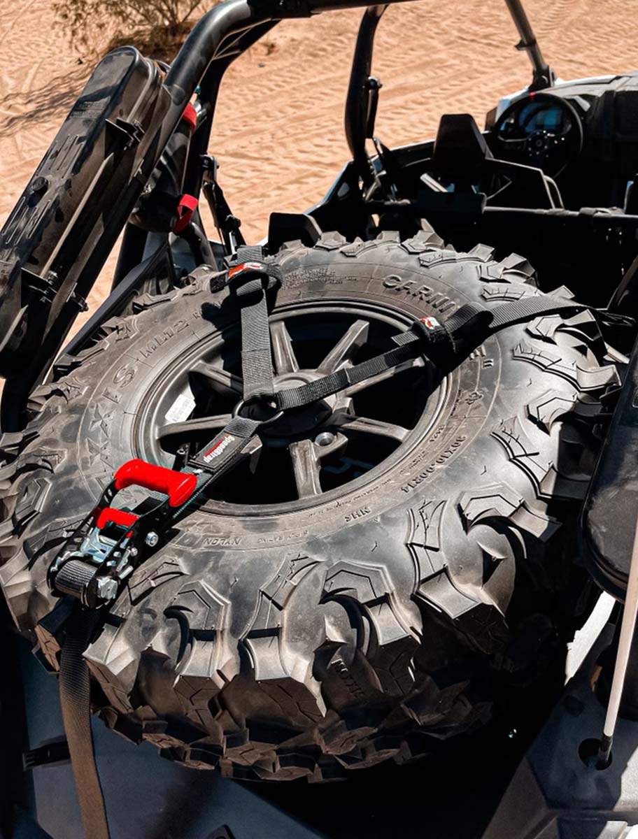 1.5" 3-Point Spare Tire Tie-Down with Swivel Hooks - SpeedStrap
